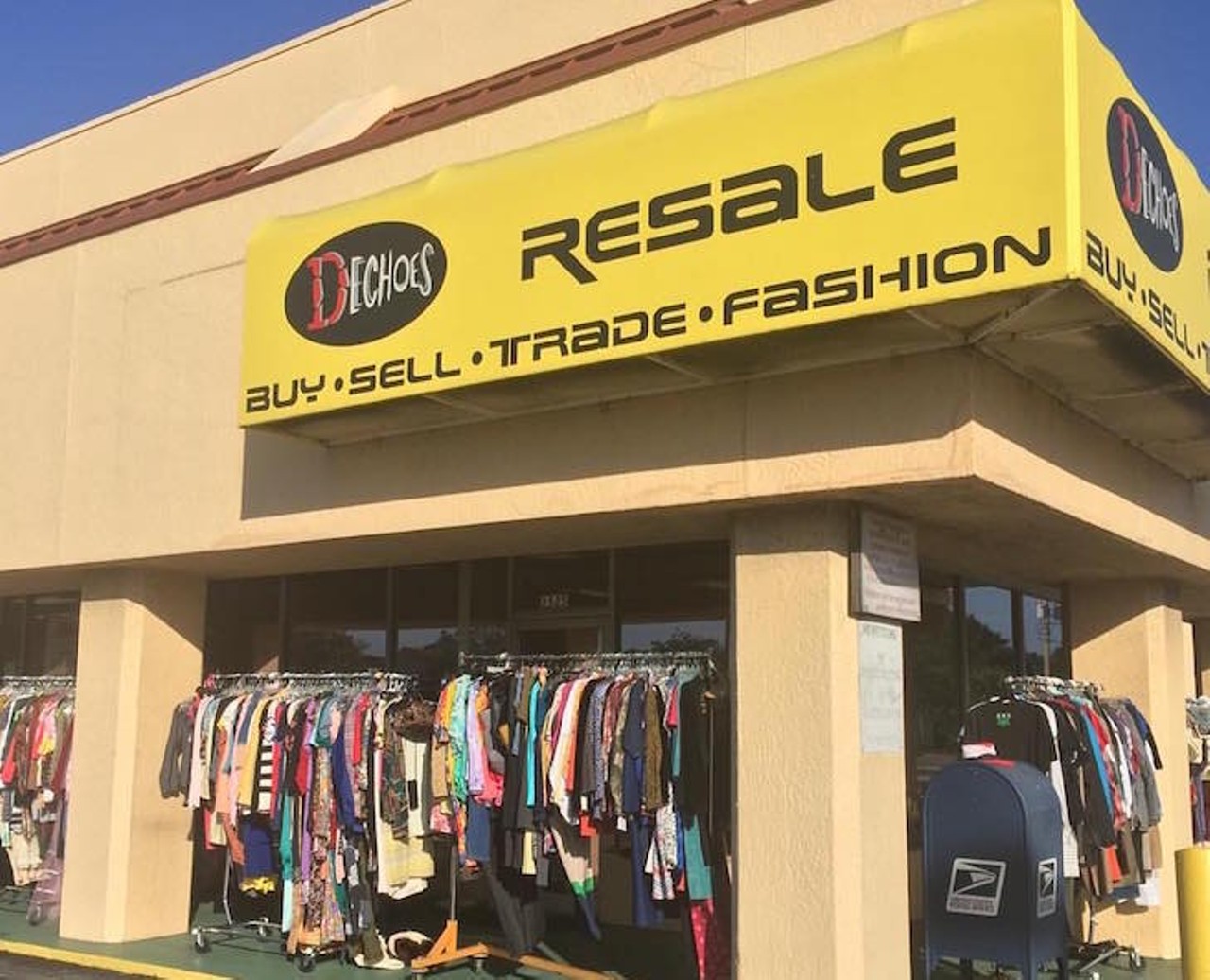 Dechoes
multiple locations 
In a way, Dechoes has set the scene for Orlando resale and consignment shops, now offering a more refined selection of gently-used clothing and designer accessories for men and women.
Photo via Dechoes Resale/Facebook