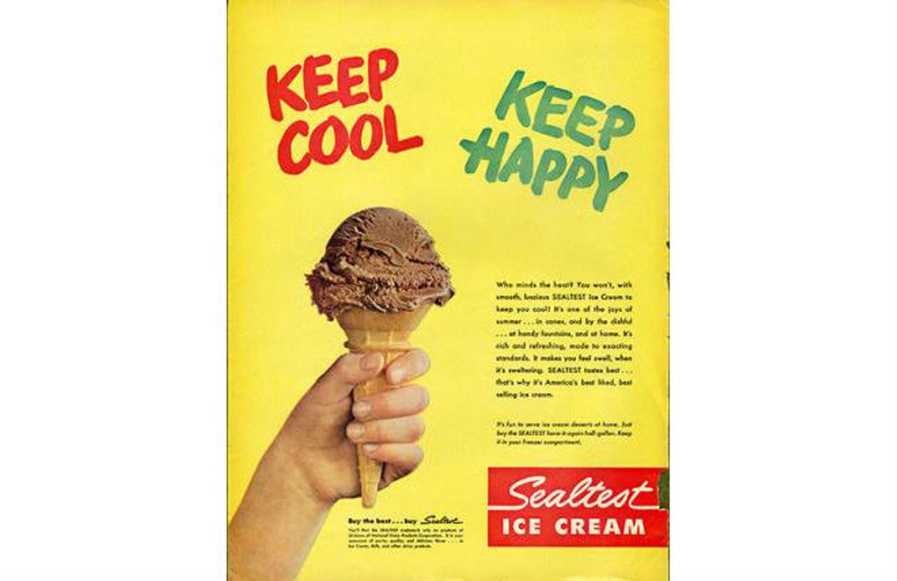 In 1950, Sealtest Ice Cream just wanted to help folks keep cool and keep happy. via Reminisce