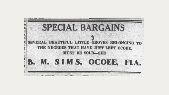 100 years ago in Ocoee, Black residents were murdered and driven off the land they owned, yet few know the story