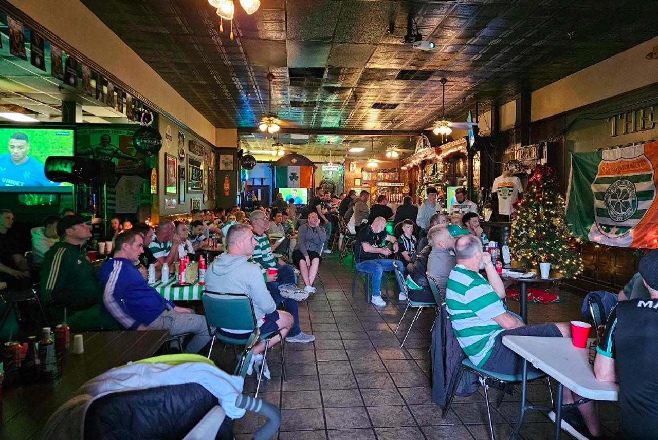 Lucky Leprechaun Irish Pub
7032 International Drive, Orlando
The “oldest and only Irish owned pub on I-Drive" offers traditional food, imported beers, live music, pool and no shortage of screens displaying the game of the night. For this year's big green day, Lucky Leprechaun will open its doors at 11 a.m. to start the day with performances from the Irish Dance Academy, Disney's Reedy Creek Fire Department on pipes and drums, an acoustic set from Steve Brannon and authentic Irish eats (and no cover charge).