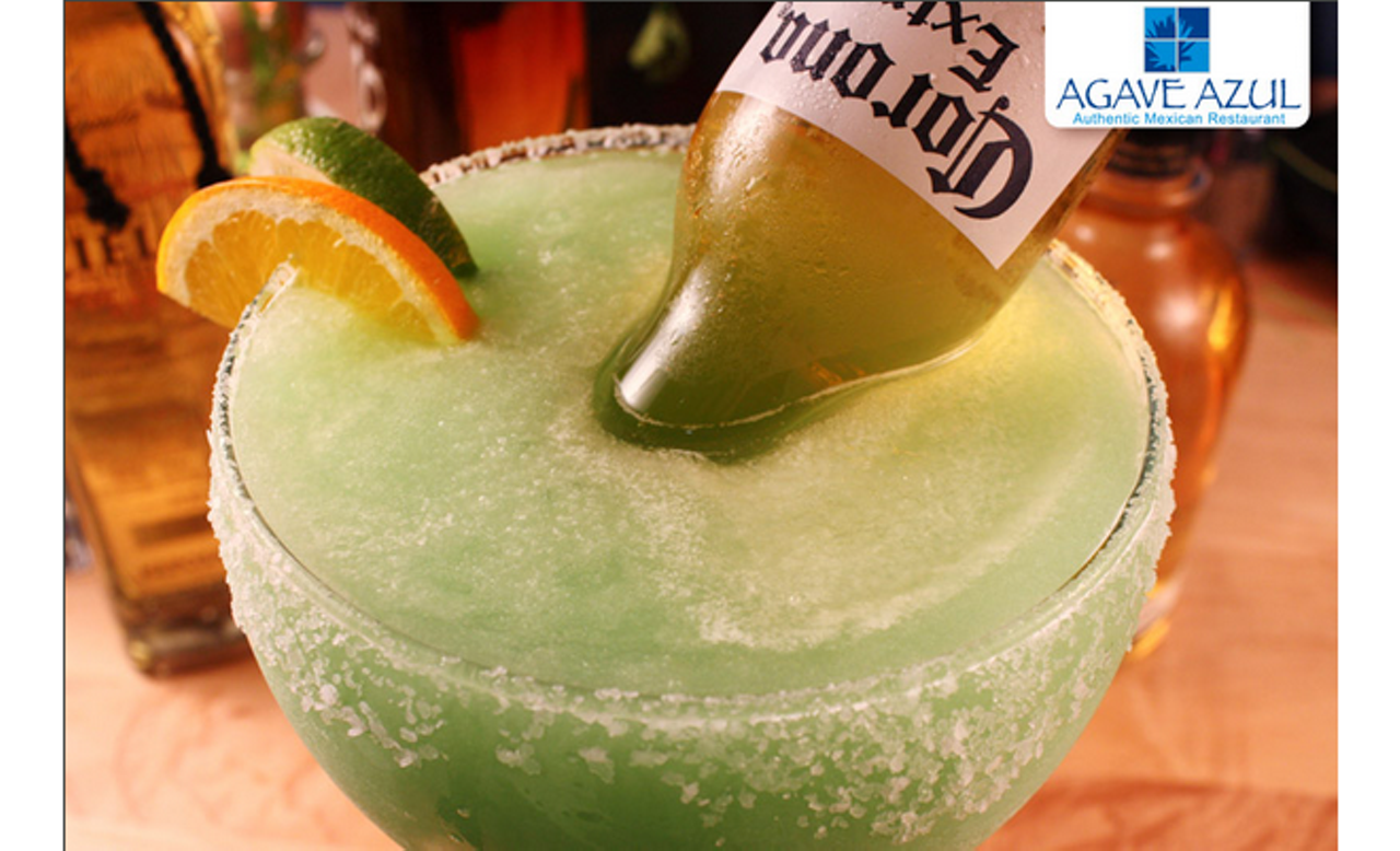 Tequila and tart not enough for you? Go to  Agave Azul and order an El Chignon, which adds an overturned Corona to the mix. 
