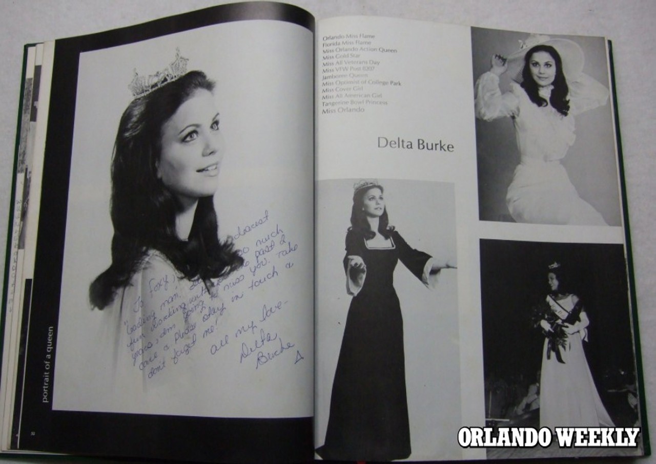 Photos from Delta Burke's Colonial High yearbook, 1974