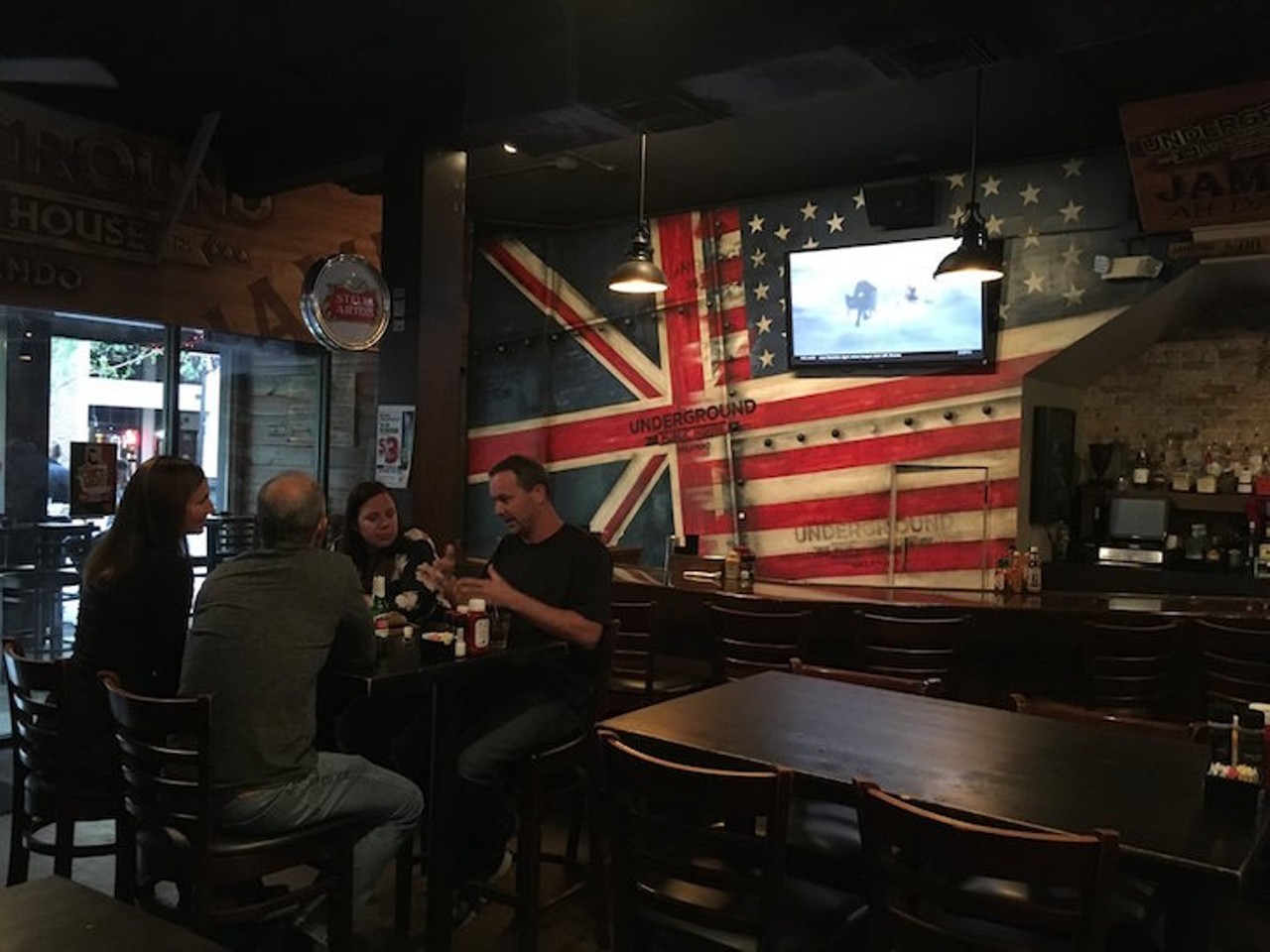 Underground Public House  
19 S. Orange Ave., 407-841-4000
Eat brunch with an underground vibe. Brunch is served Sundays from 12 p.m. to 3 p.m. with bottomless mimosas for $12. 
Photo via Yelp/Herbert E.