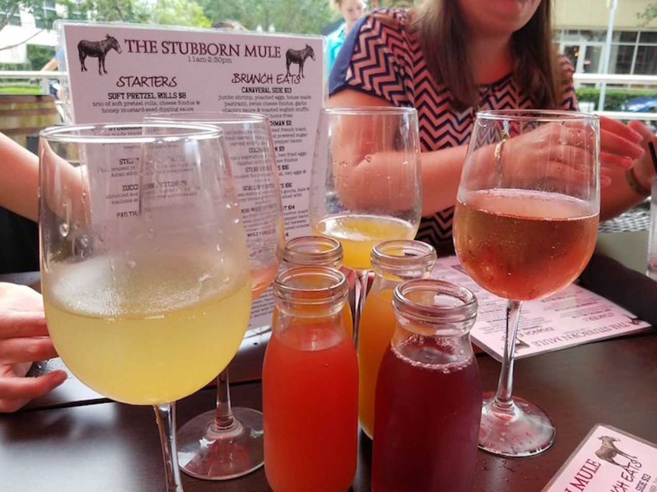 The Stubborn Mule  
100 S. Eola Drive, 407-730-3400
With a pet-friendly porch, this location is perfect for brunch and pups. Brunch is served from 11 a.m. to 2:30 p.m. with bottomless mimosas being $14.
Photo via Yelp/Angelo R.