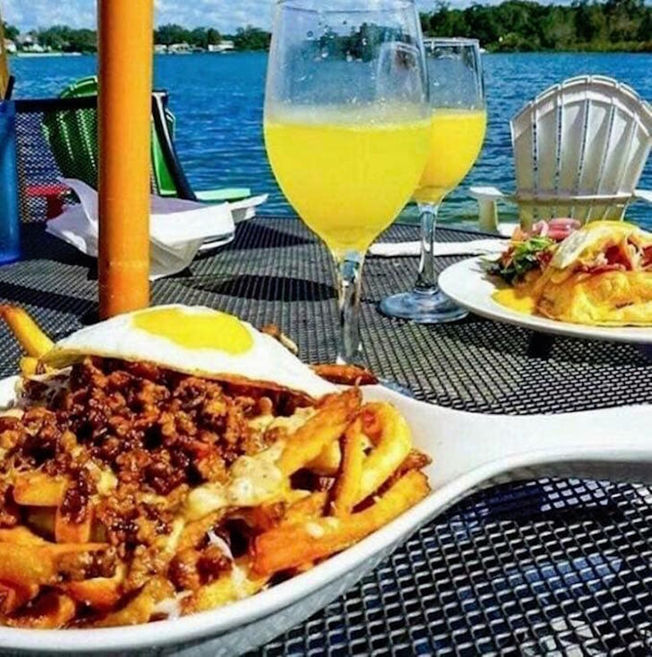 The Waterfront  
4201 S. Orange Ave., 407-866-0468
Have your brunch with a water view. The beautiful scenery goes great with bottomless mimosas. They&#146;re $14.95 and brunch is served Saturdays and Sundays from 11a.m. to 3 p.m.
Photo via Facebook/The Waterfront