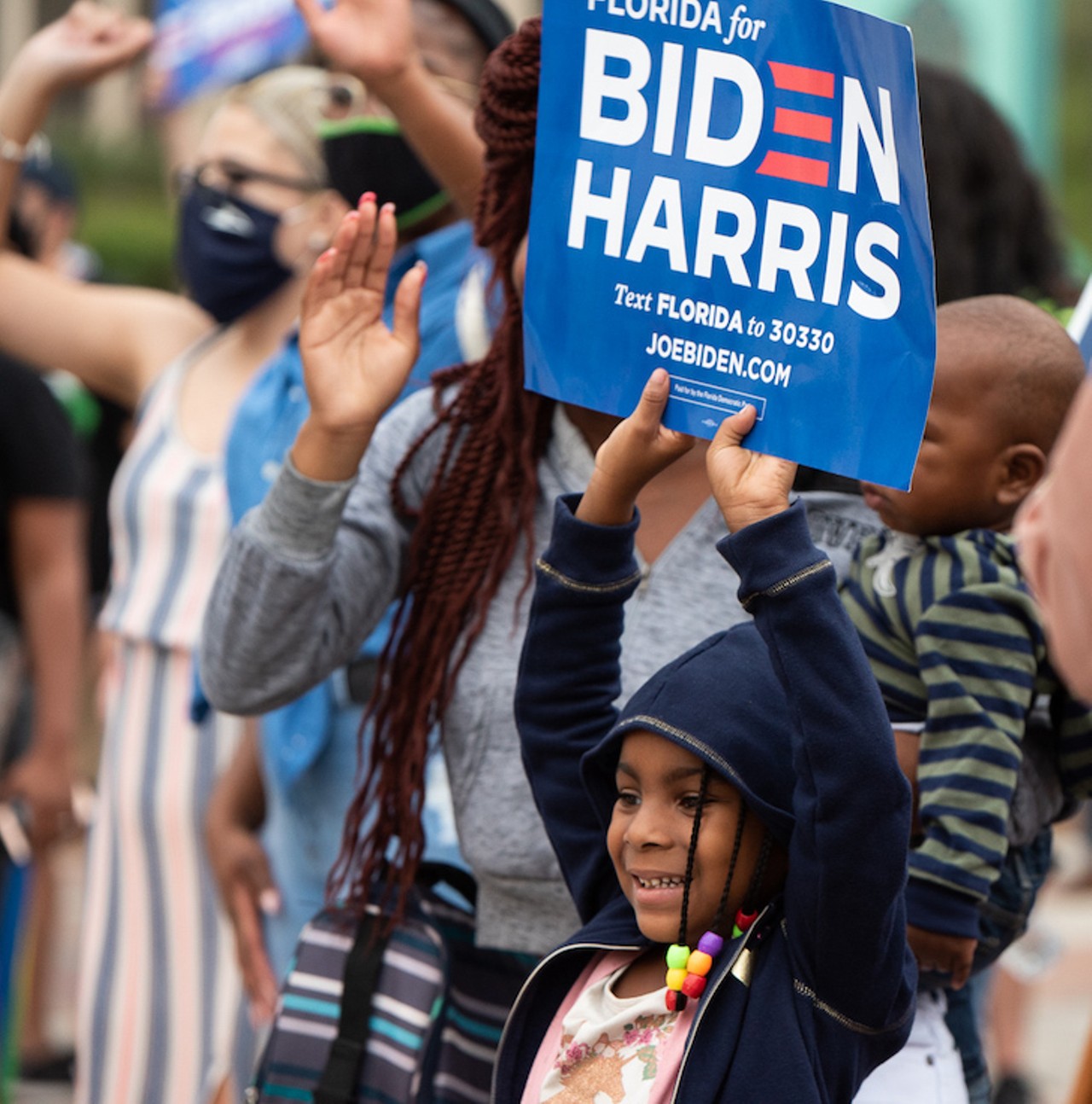18 joyful photos from the day in Orlando that Biden was announced our 46th president