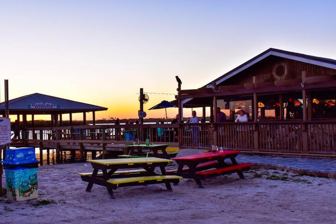 JB's Fish Camp
859 Pompano Ave., New Smyrna Beach, 386-427-5747
Located on beautiful New Smyrna Beach, besides delicious seafood JB's also offers a full bar, kayak rentals, and paddle board rentals; make a day of it! 
Photo via JB&#146;s Fish Camp/FB