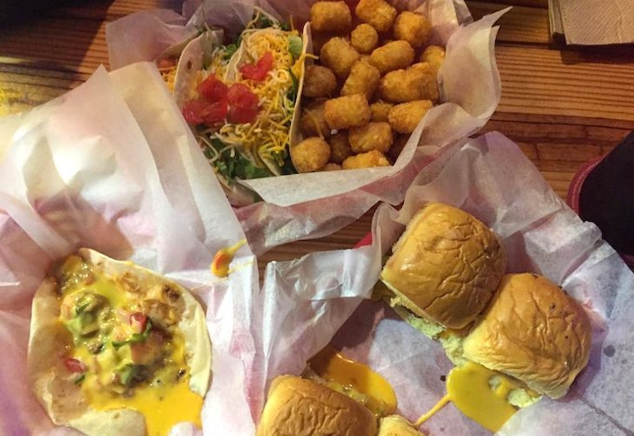 Sloppy Taco Palace  
4892 S. Kirkman Road, 407-574-6474
Tacos, tequila and tunes, this lively Mexican joint is sure to satisfy. Junk-food lovers will find plenty to enjoy here between the sloppy tacos smothered in queso, tater tot baskets and stuffed sliders.
Photo via cameron.theking/Instagram