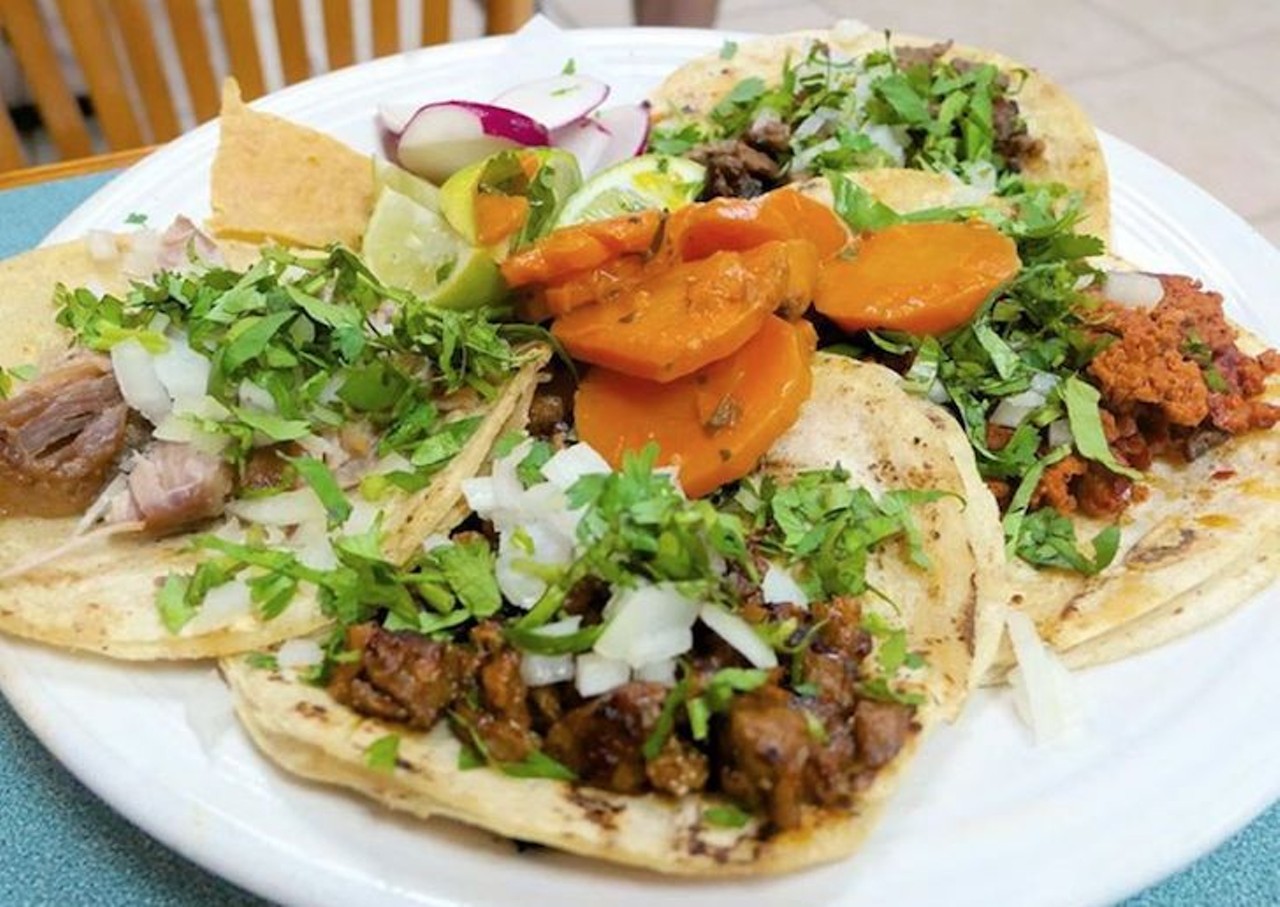 La Hacienda Market and Taqueria 
3090 Aloma Ave., Winter Park, 407-673-7720
If you&#146;re not careful you might miss La Hacienda the next time you&#146;re in Winter Park. This grocery store/restaurant serves up double corn tortilla tacos topped with pickled radish and carrots. 
Photo via james_strange_eats/Instagram