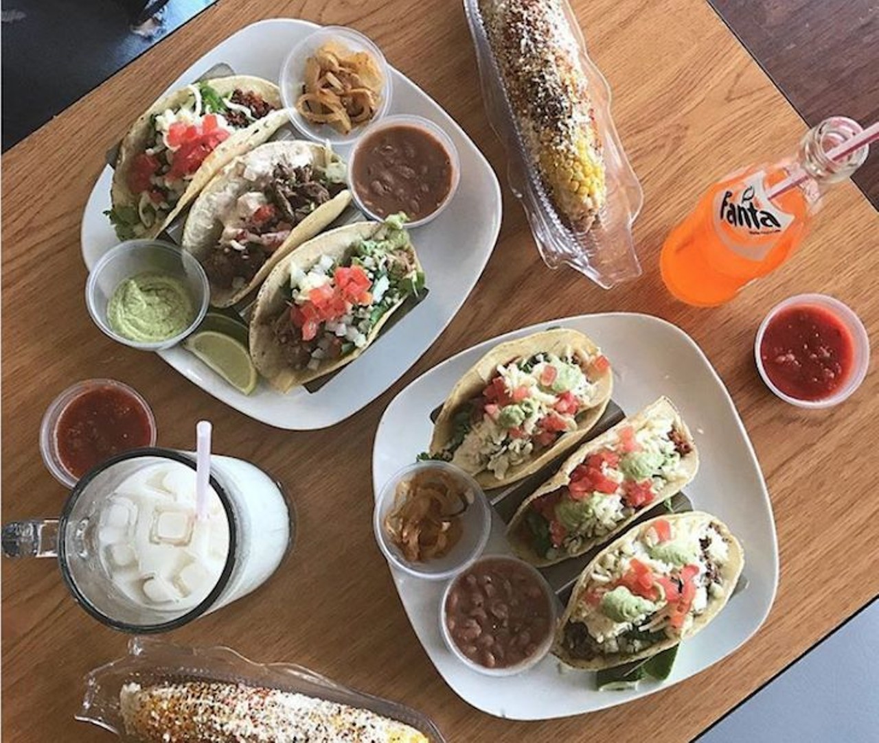 Taqueria El Gordo 
830 Laura St., Casselberry, 321-295-7351
This family-run establishment serves up tasty elote, authentic mole and fresh tacos. Balance out the savory bites with arroz con dulce or lime custard for dessert.
Photo via orlandoeats/Instagram