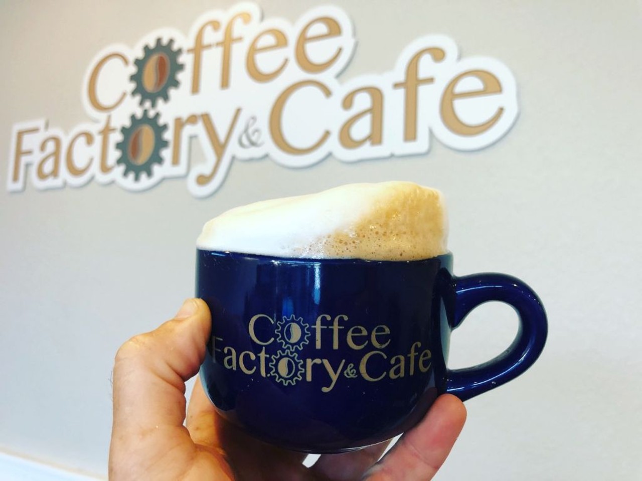 Coffee Factory & Cafe 
,12789 Waterford Lakes Pkwy #1 Orlando, FL 32828, (407) 277-2220
Coffee Factory is a great place to drink some coffee, have delicious food and sit outdoors with your pet while enjoying their free Wi-Fi. They have yummy breakfast items that are available all day.
Photo via Coffee Factory & Cafe/Facebook