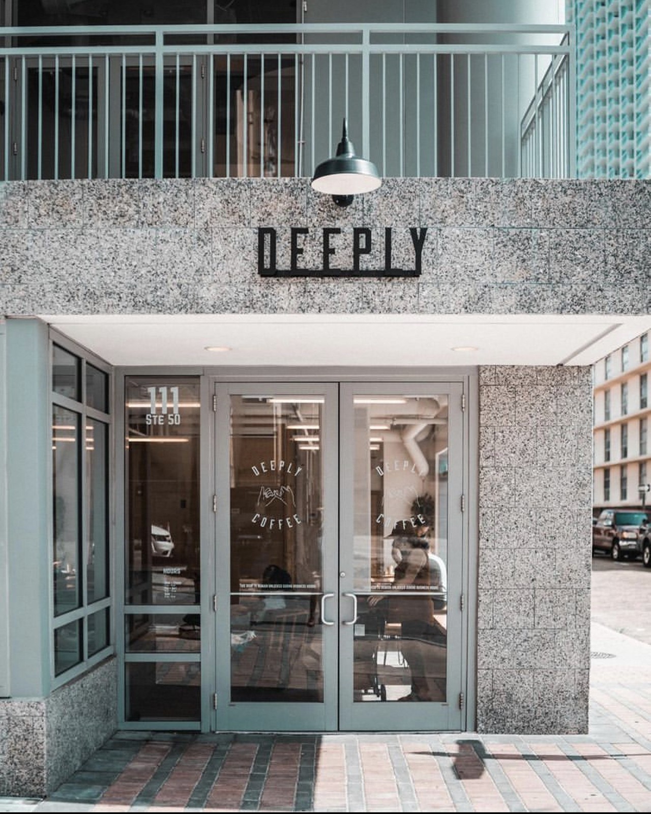 Deeply Coffee 
111 N Magnolia Ave #50, Orlando, FL 32801
They have delicious tea, coffee and waffles. For pet owners they have some outdoor seating on the side of the building where you can enjoy your treats with them.
Photo via Deeply Coffee/Instagram