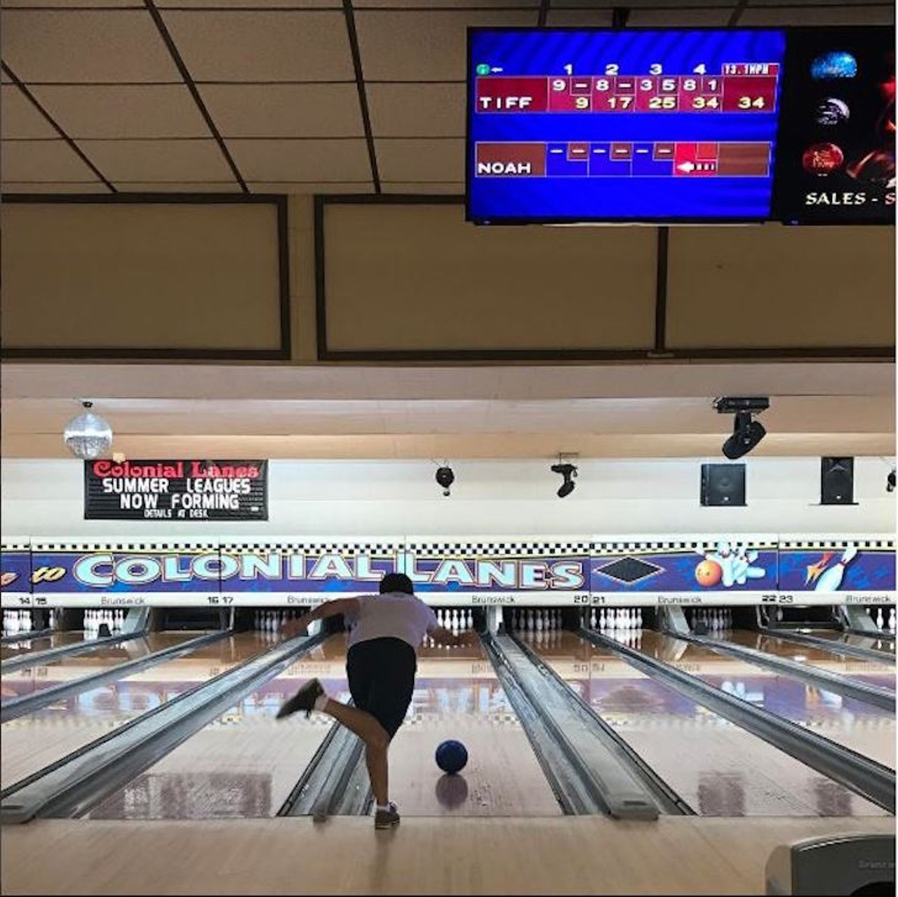 Try to bowl over 100 at Colonial Lanes
400 Primrose Dr, Orlando, FL 32803, 407-894-0361
Tuesdays have $8 all you can bowl as well as $8 PBR buckets, and weekdays have $2.25 games from 3 p.m.-6 p.m. On Wednesdays at 9 p.m.m there are colored pin heads you can strike for a free, cold beer, which should help with the heat.
Photo via with_love_n_squalor/Instagram