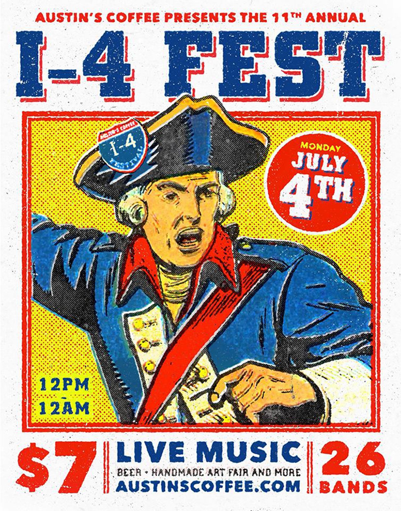 Monday, July 4I-4 Fest at Austin's Coffee