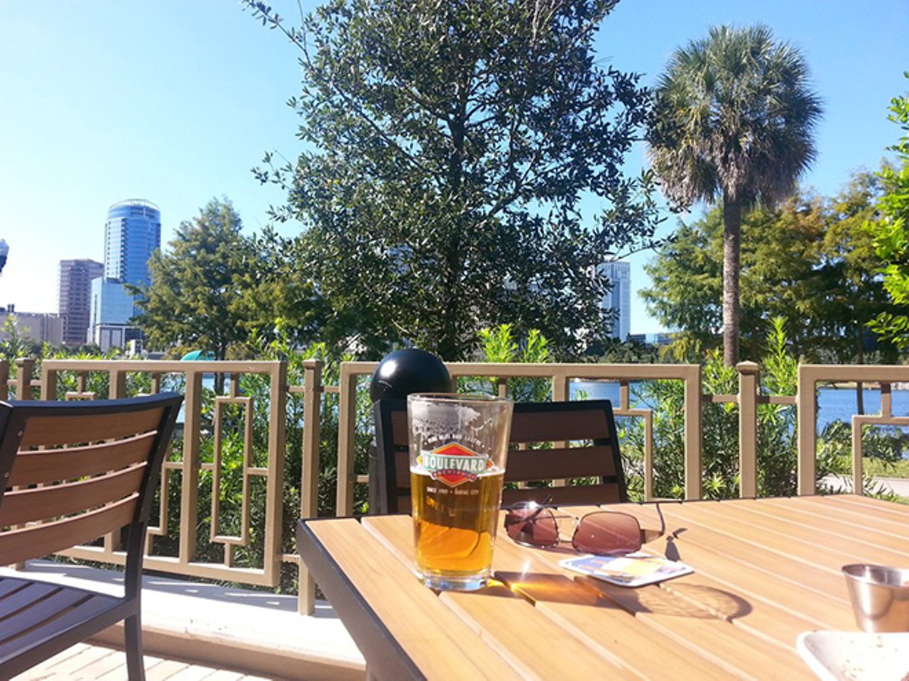 Drink at World of Beer while the kids play in the park
The downtown Orlando World of Beer is conveniently located across from a park, which means parents can get their drink on and supervise their children running wild&#150;responsibly, or course. 
Price: entirely up to you
Photo via Yelp