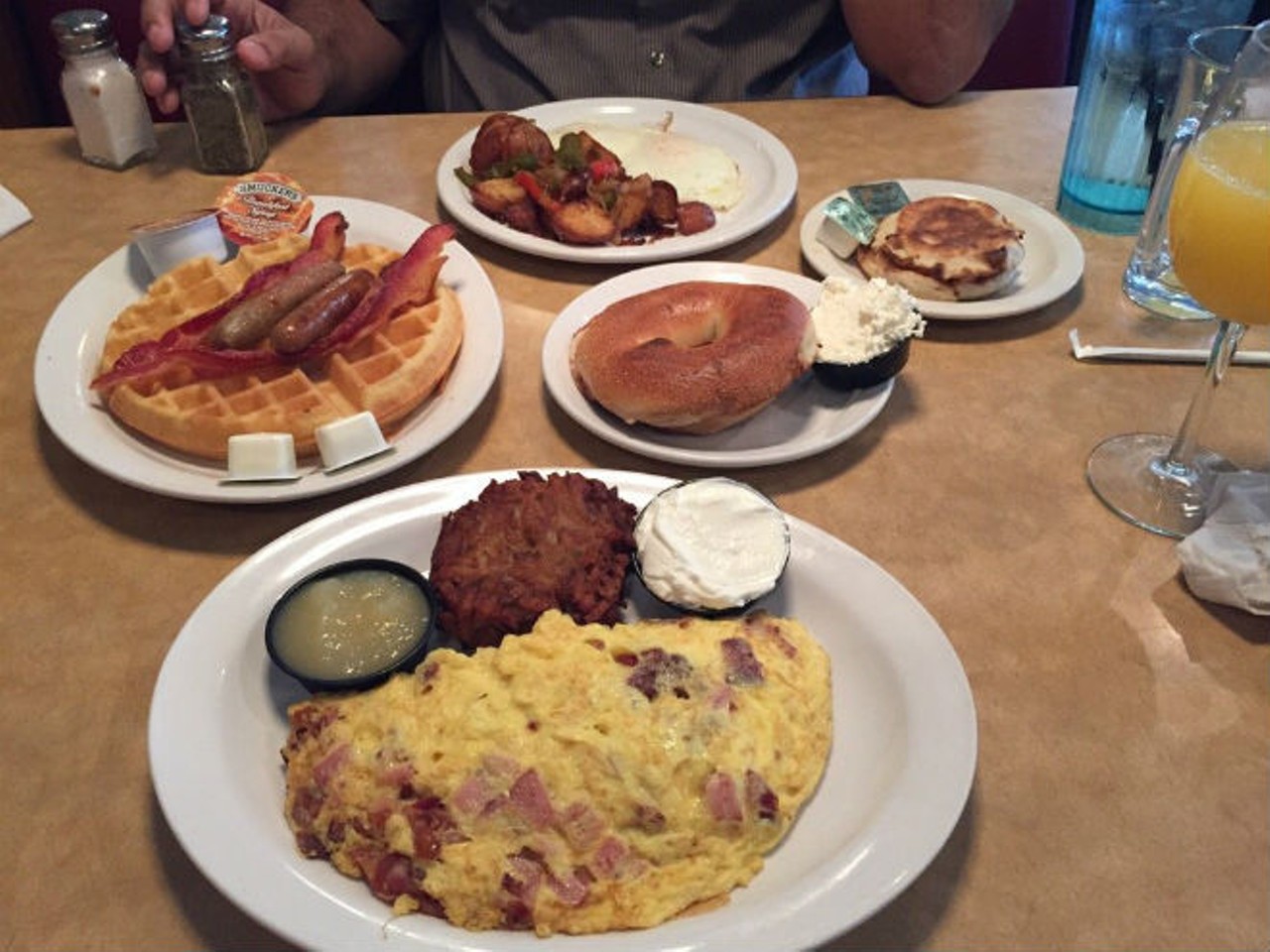 Toojay's
Breakfast served from 8:00 a.m. &#150; 10:00 p.m.
Multiple locations
http://www.toojays.com/
Photo via Yelp