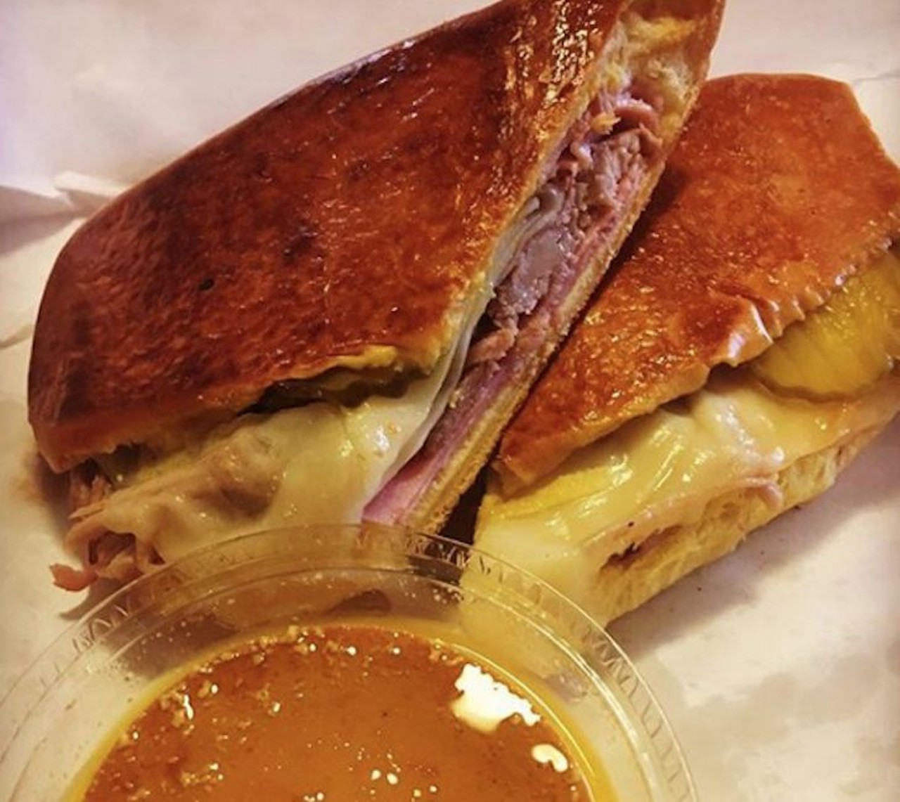 Cindy&#146;s Caf&eacute;
Right across from Florida Hospital on North Orange Avenue, Cindy's slings superior Cuban fare. Give the tripleta sandwich a try for $8 &#150; steak, oven roasted pork, ham, potato sticks and "mayoketchup" (a pink sauce made of, yep, mayonnaise and ketchup).
Photo via  tsprouse/Instagram