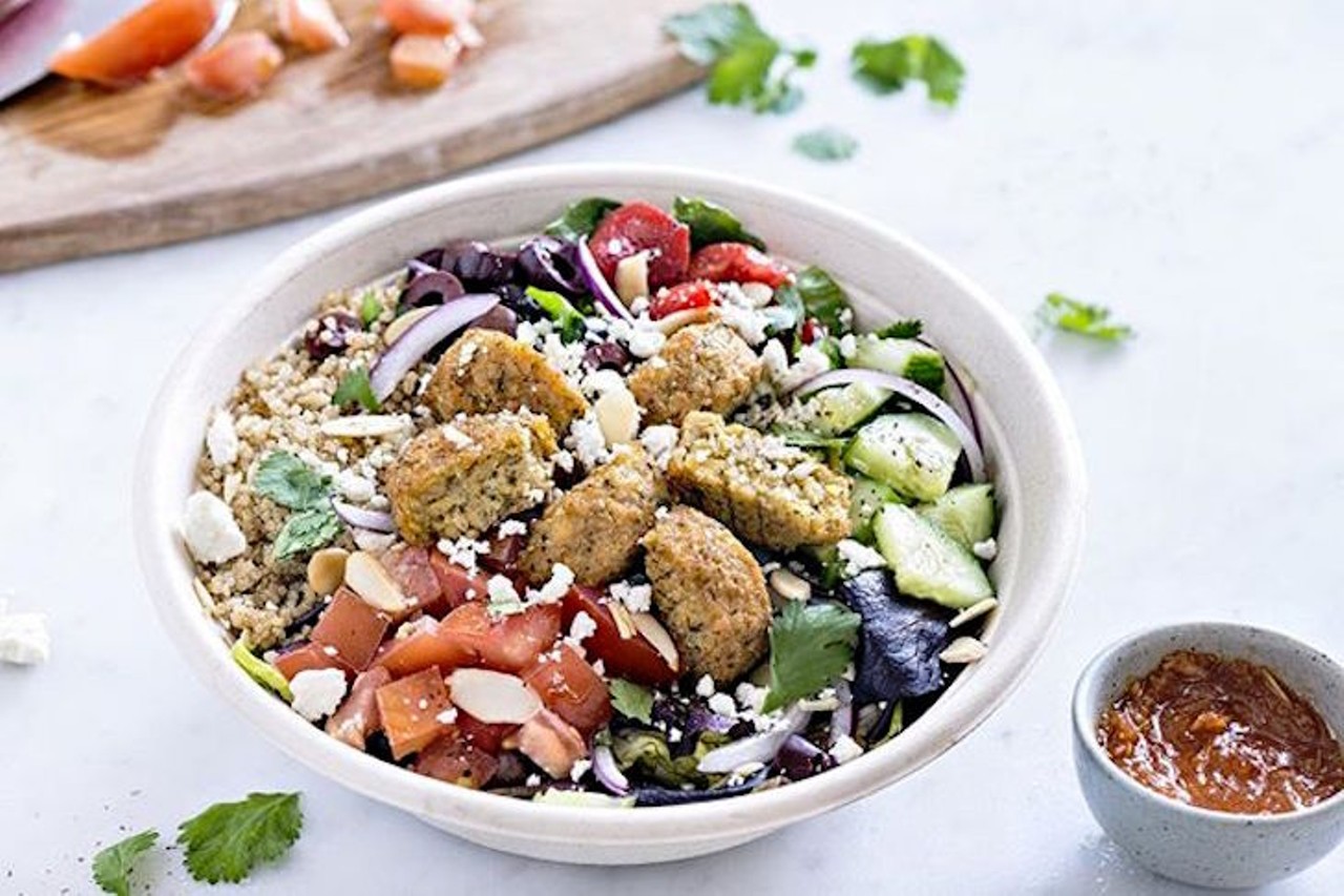 Freshii
7600 Dr. Phillips Blvd., 407-203-8856
Eating lunch at Freshii is not just doing your wallet a favor; your arteries will thank you as well. Steep yourself in nutrients with one of their bowls, which run from $5.99 to $7.99 &#150; we like the Mediterranean with quinoa, field greens, tons of veggies, feta, almonds and red pepper sauce.
Photo via freshii/Instagram