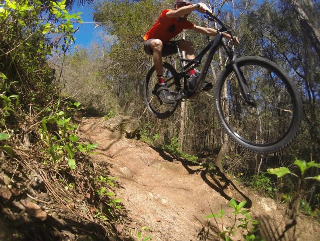 Explore these 85 miles of mountain bike trails
(352) 369-2693, 3080 SE 80th, St Ocala Santos Mountain Bike Trail in Ocala 
It is apparent that this state failed to create any truly overbearing mountains, but what it does have is a plethora of windey, and wet hill-riddled trails that are excellently capable of testing the peddling abilities of any mountain biker worth his salt.  
Photo via Michael McQueen/Facebook