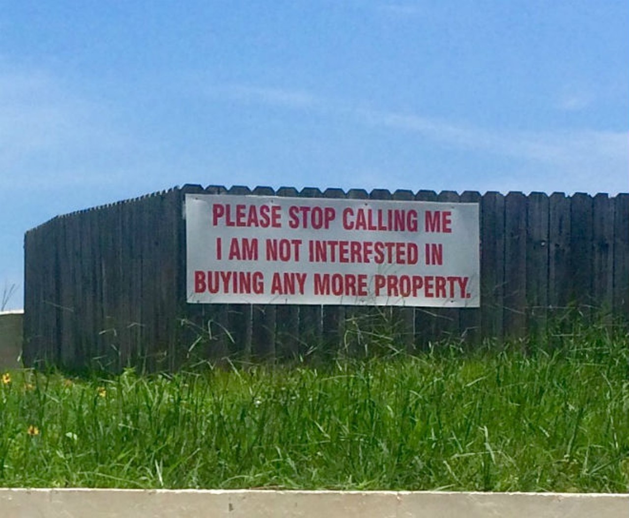This sign was spotted in Daytona Beach.
