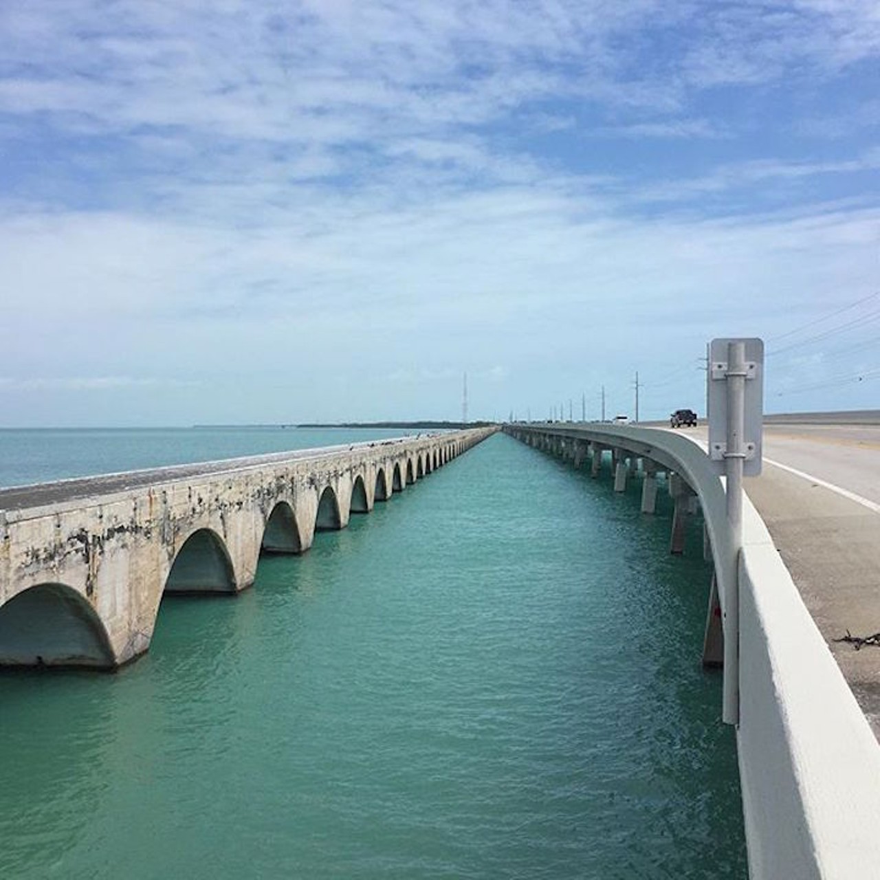Florida Keys
Take in both the Atlantic Ocean and the Gulf of Mexico at the same time, with there being nothing but you, your car, a bridge, and more water surrounding you than anyone can even begin to imagine. There&#146;s stops along the way too to fuel your state park and museum needs in case you need to take a break.
Photo via antwahn_matas/Instagram