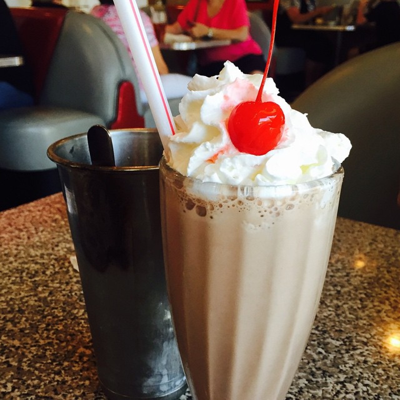 Split a milkshake at 5 & Diner
13001 Founders Square Drive, Orlando, 407-757-0978
Splitting a milkshake is classic date stuff, and 5 & Diner has some pretty great ones. They&#146;re around $5 each. 
Photo via jenntebb/Instagram