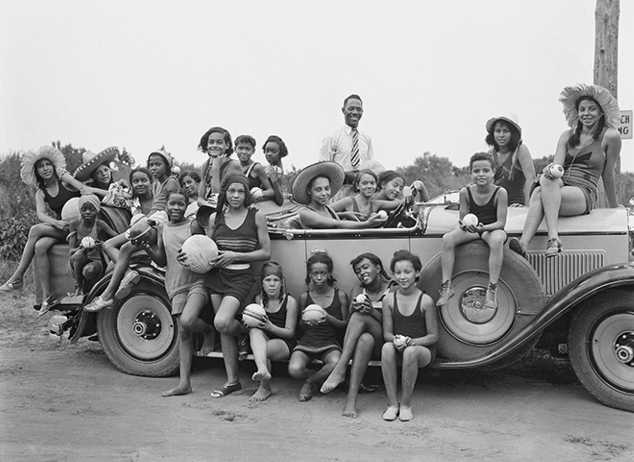 Picnickers from Camp Clarissa Scott, a YWCA camp named after the writer and poet Clarissa Scott Delaney, at Highland Beach, Maryland, in 1931. Charles Douglass, son of abolitionist Frederick Douglass, founded Highland Beach in the 1890s. Photo by Addison Scurlock. By permission of the Scurlock Studio Records, Archives Center, National Museum of American History, Smithsonian Institution. Reprinted with permission of the University Press of Florida.