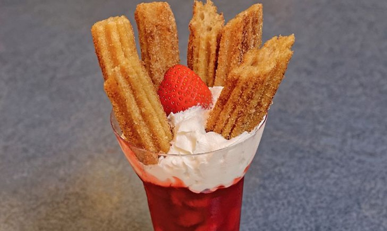 Seaworld
Churro Dippers
Voyager&#146;s snacks offers unique churro dipper cups filled with fruit, whipped cream and churro pieces.
Photo via Seaworld