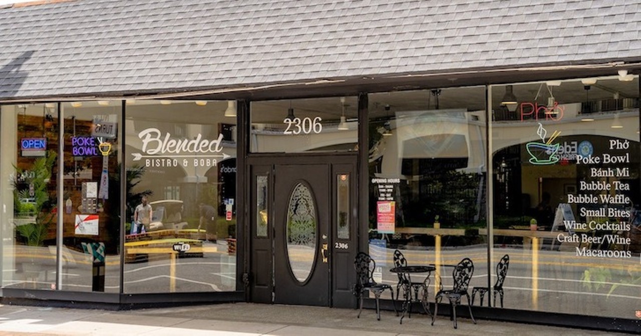 Blended Bistro and Boba 
2306 EDGEWATER DRIVE, FL, 32804, 407- 868-9836
Get your boba tea fix while eating vietnamese style soups and sandwiches or poke bowls and more. Open for limited dine in, carryout, and delivery. 
Photo via Blended Bistro and Boba/Facebook
