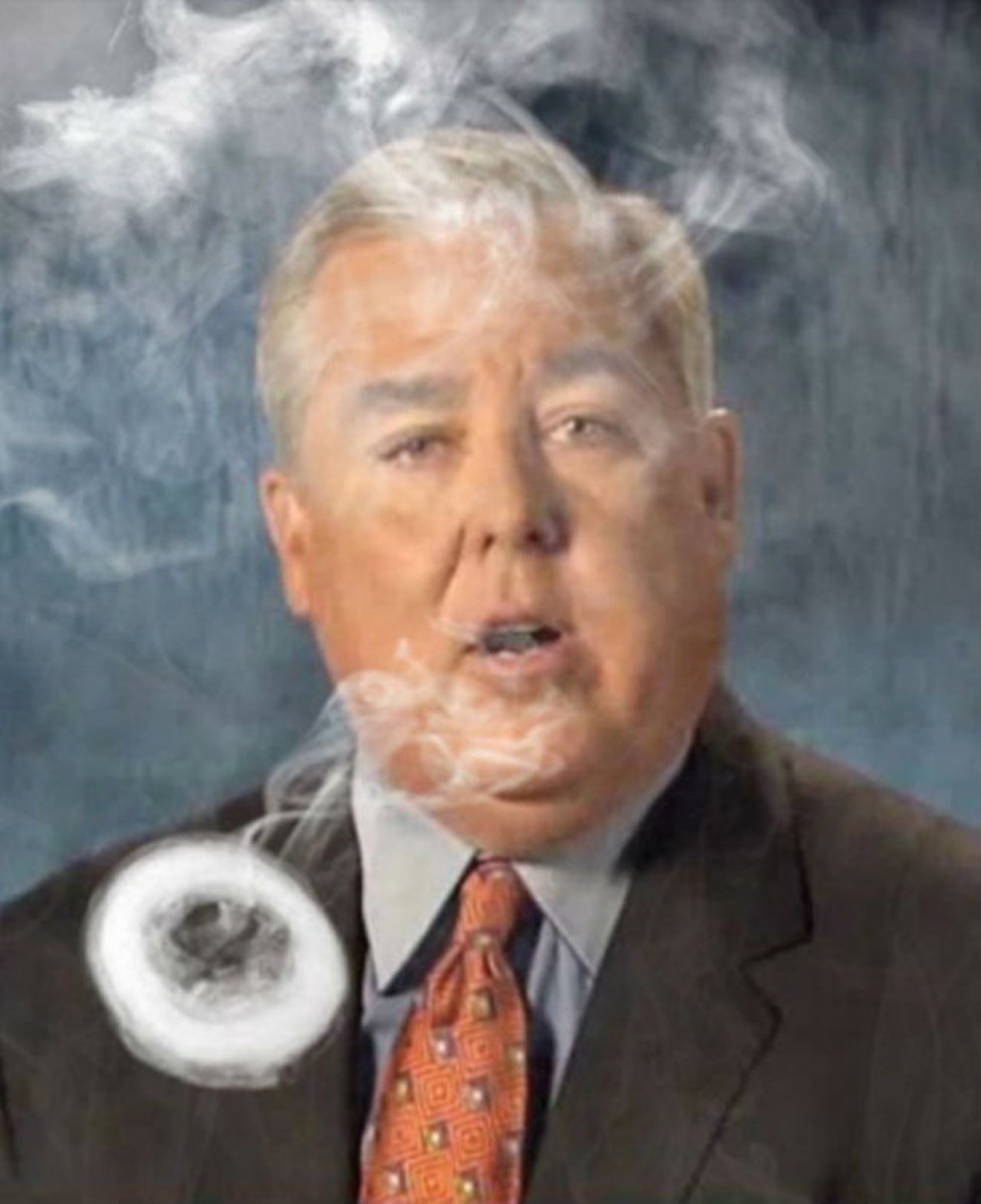 Stoner John Morgan
Imagine you're dressed as local attorney and medical marijuana advocate John Morgan and you walk up to a crowd of people at a party:
"So, ya'll smoke weed? John Morgan gonna shotgun this weed directly into your mouth. "
*Blows weed directly in someone's face* 
"John Morgan, for the people."
