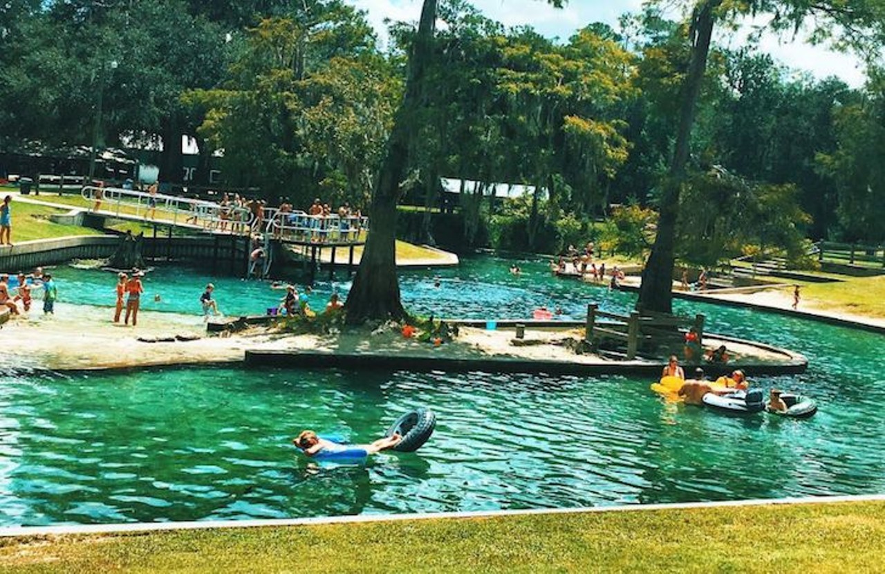 Hart Springs
4240 Southwest 86th Ave., Bell
2 hours, 20 minutes away
This scenic spring has a dock for belly flops and a shallow area for anyone who hasn&#146;t quite mastered the doggy paddle yet. Plus, the spring is located over natural caverns, so if you&#146;re feeling adventurous, rent a snorkel or scuba diving equipment and explore the watery depths. 
Photo via spicy_texan220/Instagram