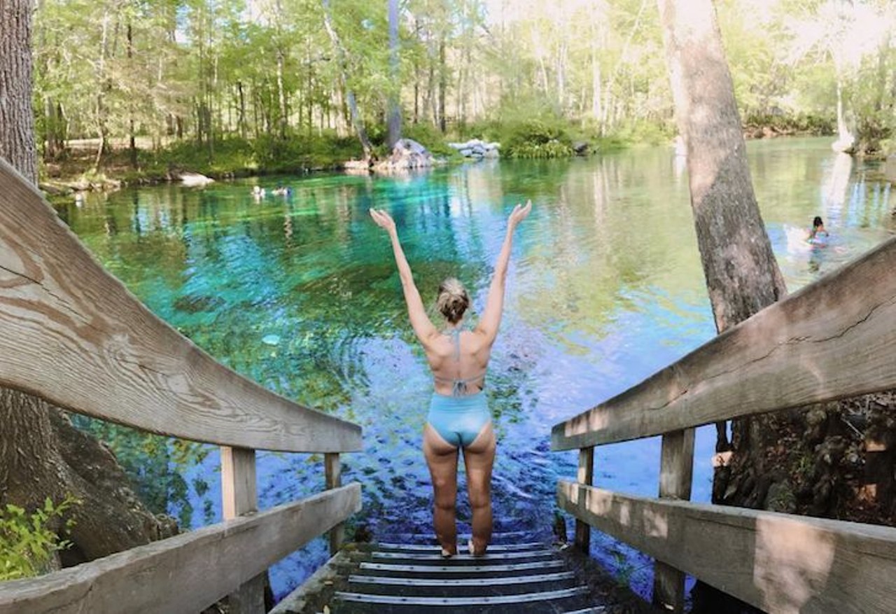 Ginnie Springs
5000 Northeast 60th Ave., High Springs
2 hours away
What could be more relaxing than stretching yourself across a floating circular tube as you drift lazily down the Santa Fe river? You can rent a tube or bring your own donut or swan vessel: There&#146;s a free air station to fill up your float. 
Photo via missykulik/Instagram
