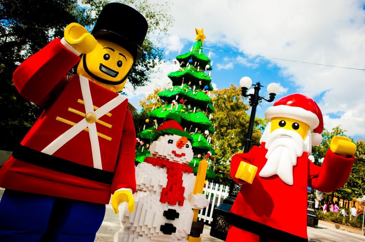 Legoland&#146;s Santa 
888-690-5346, 1 Legoland Way, Winter Haven
A Legoland Christmas celebration would not be complete without its towering Lego Christmas tree, seasonal shows and special guests. Keep a lookout for holiday Lego characters such as Lego Santa and Lego Gingerbread Man. 
Photo via Legoland&#146;s Santa/Facebook
