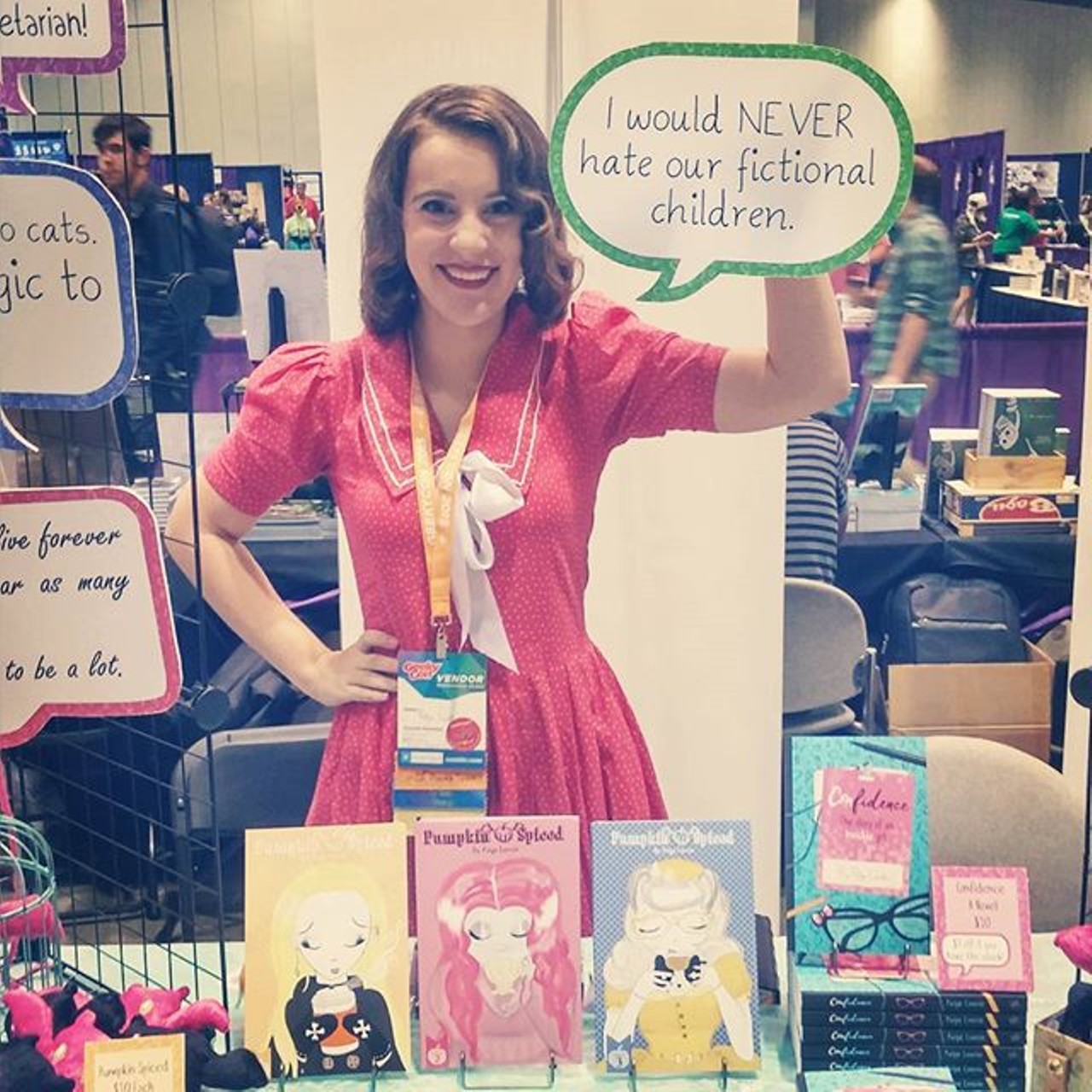 Instagram user pumpkinspicedpaige hanging out at GeekyCon