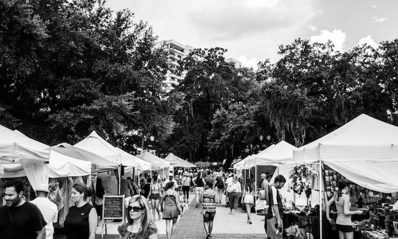 Buy some fresh produce at the Lake Eola Park Farmer&#146;s Market
20 N. Eola Dr., 407-701-9382 
Hosted every sunday from 10 a.m. to 4 p.m. at Lake Eola, this farmer&#146;s market accomplishes many things at once. It allows you to take in sunshine and fresh air during the best weather Florida is bound to get, support local growers and a chance to prove to your partner that you do things like go to farmer&#146;s markets. Deal us in! 
Photo via Aileen Perilla