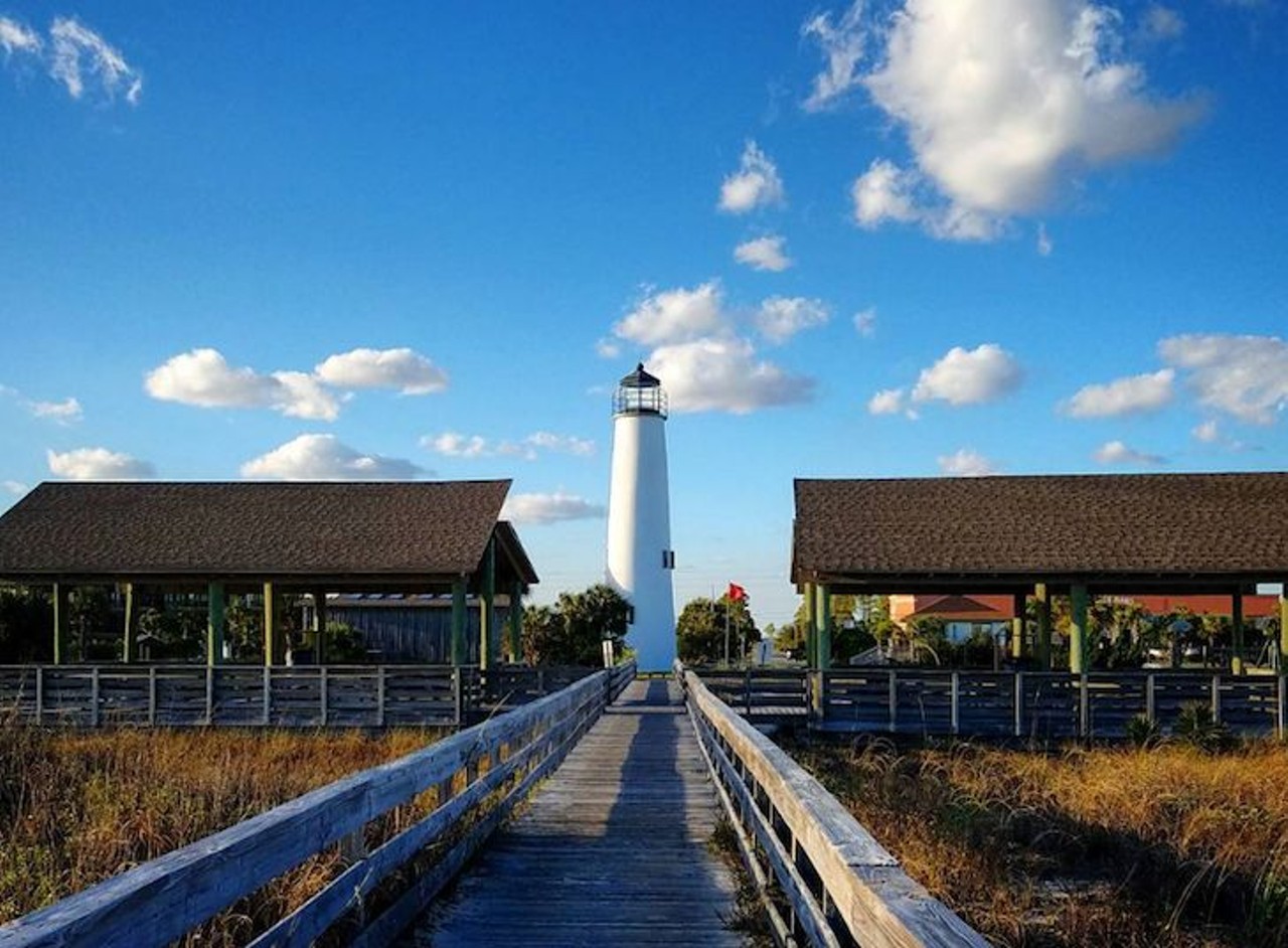 St. George Island Lighthouse
2 E Gulf Beach Drive, Eastpoint, (850) 927-7745
First built in 1833, this lighthouse has been destroyed and reconstructed multiple times throughout its history. One thing that hasn&#146;t changed, however, is the great view from the top. 
Photo via vespertinet/Instagram