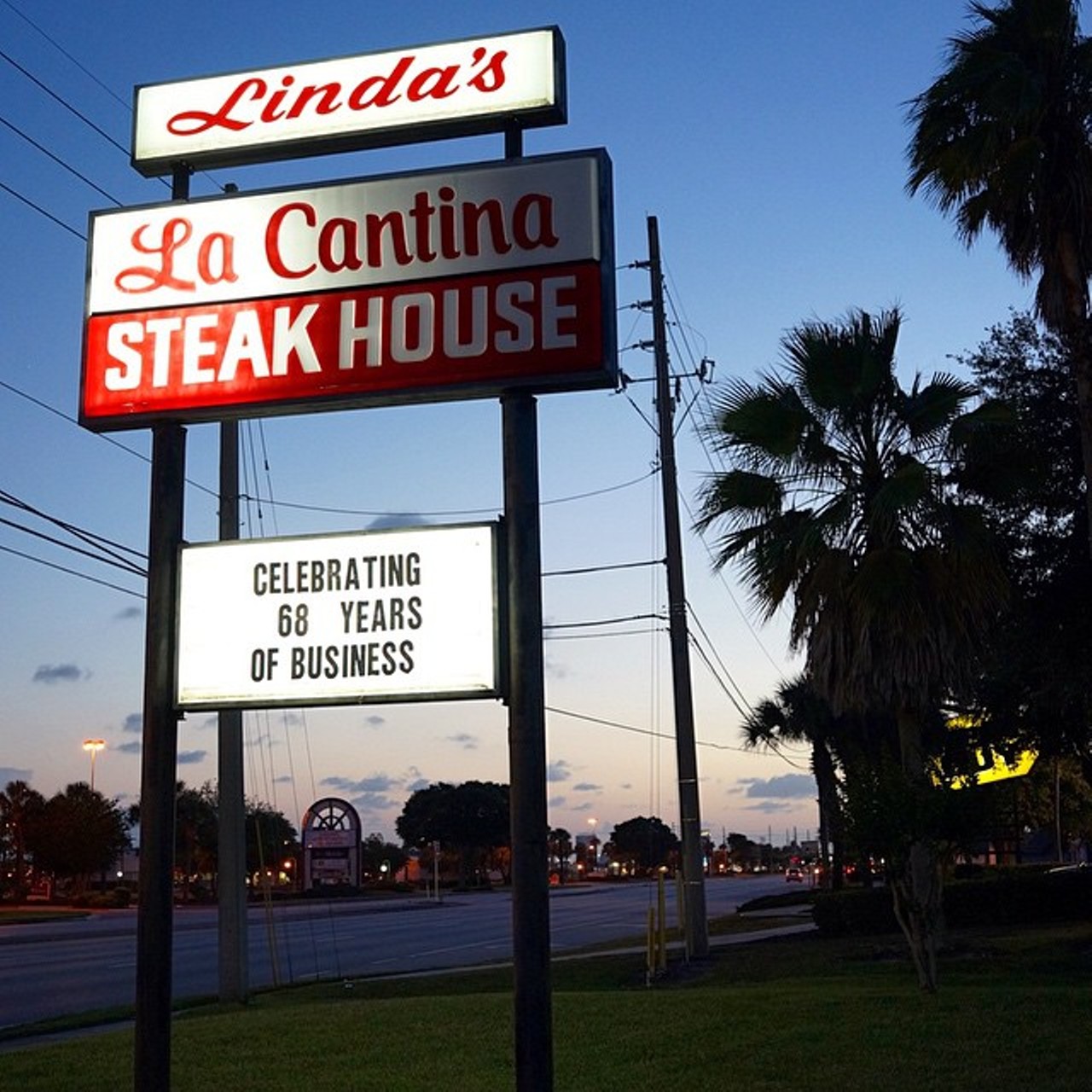 Linda&#146;s La Cantina
No matter how you slice it, Linda&#146;s La Cantina serves a superb steak and has been doing so for more than a half a century. Sit in the Fire Fountain Lounge sipping a grasshopper while you&#146;re waiting for your checked-tablecloth table in the dining room &#150; and keep in mind that on most nights, reservations are recommended. All steaks are cut in-house, including the monster 2-pound T-bone. 
4721 E. Colonial Drive, 407-894-4491; $$$
Photo via olivierlacan/Instagram