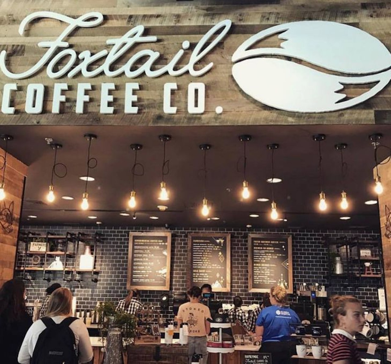 Foxtail Coffee Co.
Locations: 5 Orlando, Winter Park, Altamonte Springs
Founded in Winter Park in December 2016, this coffee shop chain has since exploded, adding another seven locations in the Orlando area. Sip a variety of responsibly sourced coffees in a relaxed atmosphere.
Photo via Foxtail Coffee/Facebook