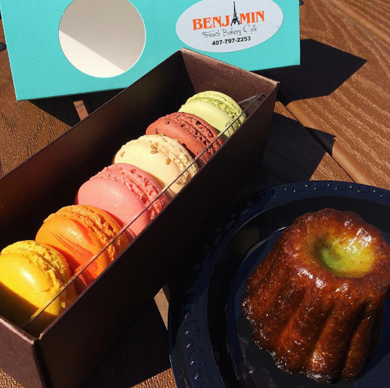 Benjamin French Bakery
716 E. Washington St., 407-797-2253
This French bakery has rotating flavors of appetizing and brightly colored macarons, which can be bought in a box of six or 12.
Photo via shamoozie/Instagram