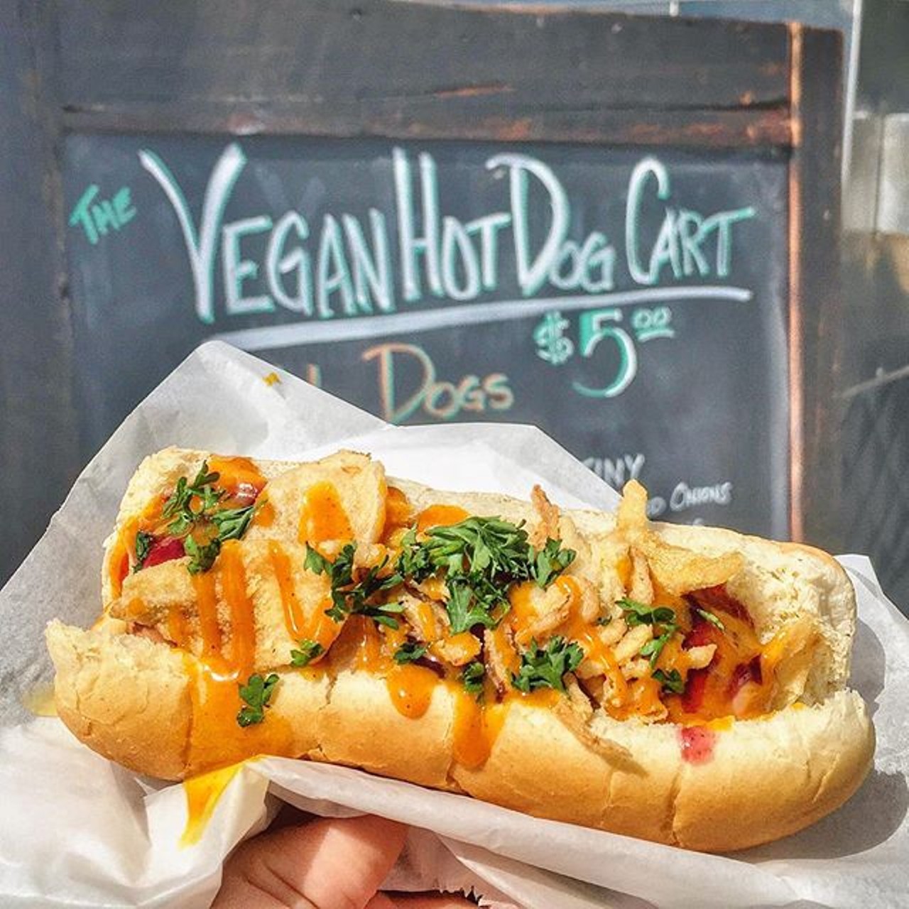 Vegan Hot Dog Cart
65 N. Orange Ave., 321-303-3689
This cart has been helping settle drunk stomachs since like forever. It&#146;s open until 3 a.m. for all your drunk eat needs.
Photo via theorlandogirl/Instagram
