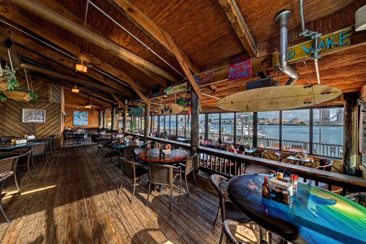 Grills Seafood Deck and Tiki Bar 
4301 N Orange Blossom Trail, 407-291-8881
Choosing to eat outside Grills Seafood Deck and Tiki Bar provides you with a beautiful view of Lake Fairview. They, of course, pride themselves on their fresh seafood, so that seems like a win-win situation.  
Photo via Grills Seafood Deck and Tiki Bar