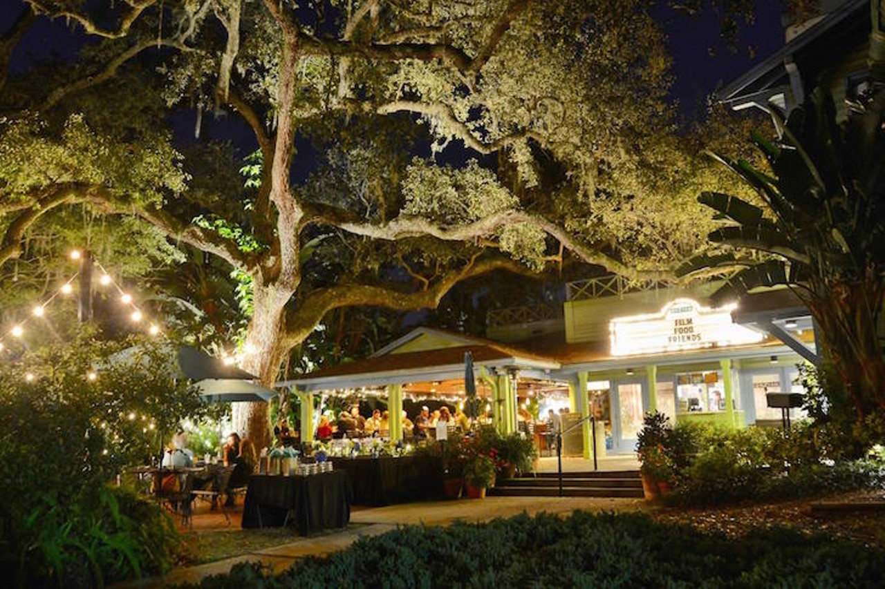 Eden Bar
1300 S Orlando Ave., Maitland FL 32751, 407-629-1088
This outside bar at the Enzian Theater has beautiful scenery, ancient oak trees, a beautiful fountain and most importantly, a killer happy hour. 
Photo via Enzian Theater/Facebook