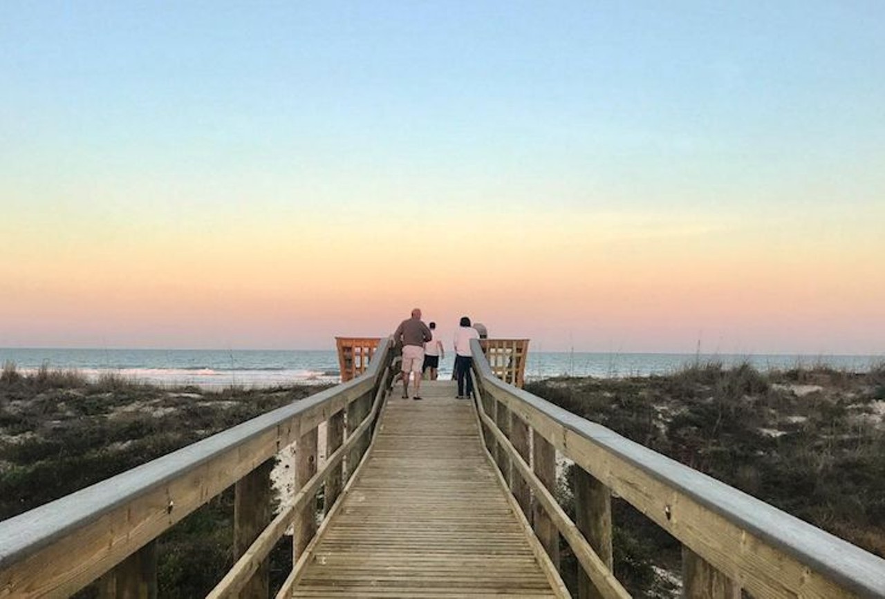 St. Augustine Beach
1 hour, 50 minutes away
You can drive right up onto the beach here in St. Augustine, meaning you can hop straight out into white sand and get a jump start on all that relaxing. 
Photo via chaydallas/Instagram