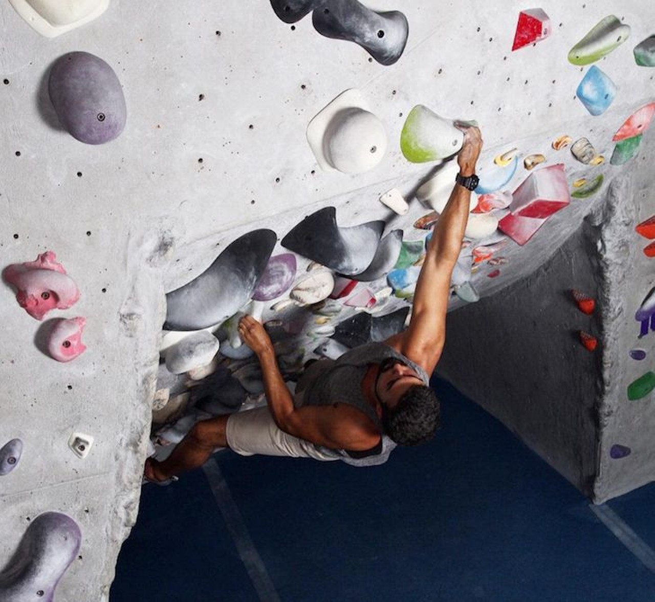 Get over your fear of heights at Aiguille
Aiguille Rock Climbing | 999 Charles St., Longwood | 407-332-1430 
Climbing up a rock wall isn't that much easier just because it's indoors. Give bouldering a try, or climb around on a shorter wall like you're Spider-Man.
Photo via bbossque/Instagram