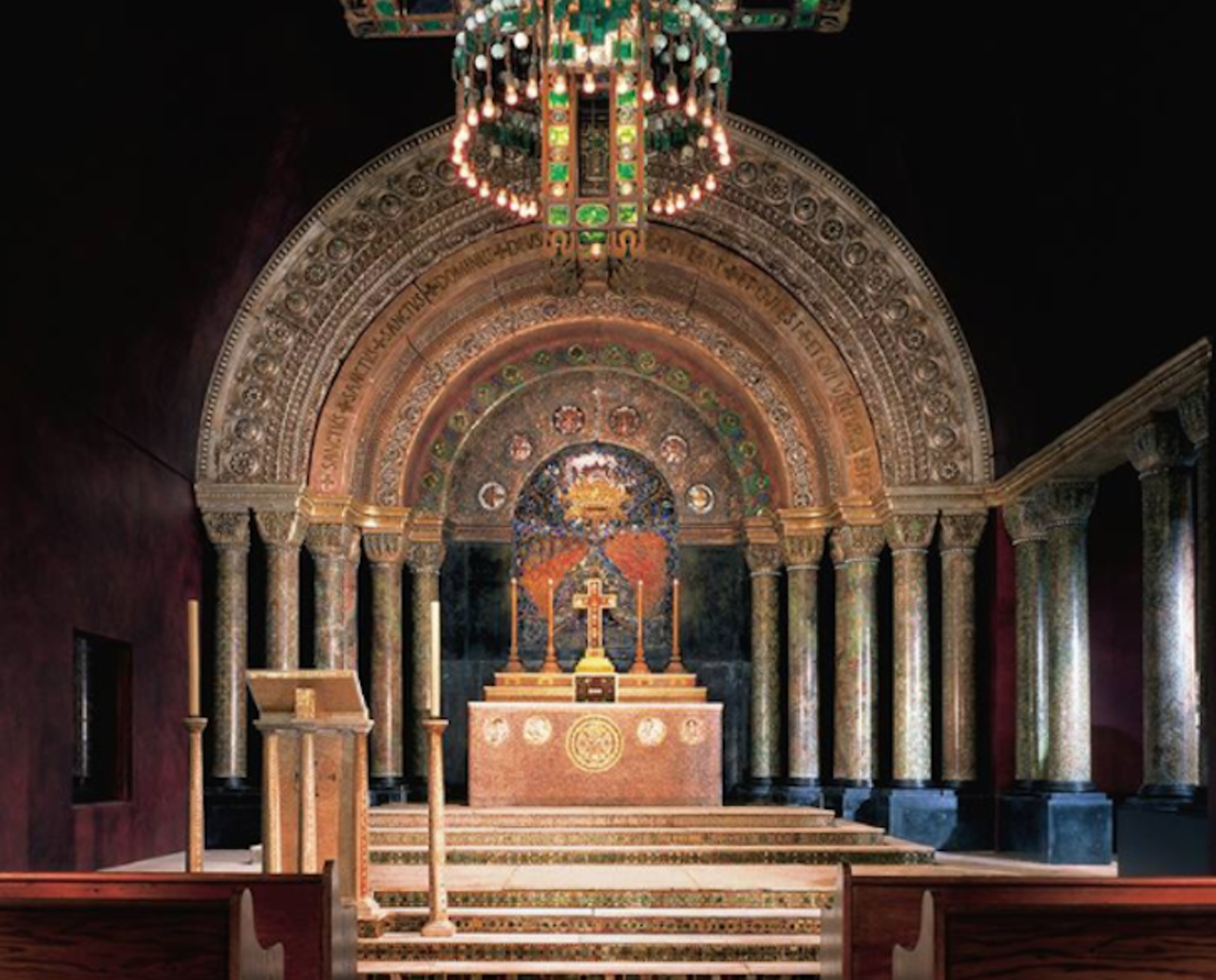 Tiffany Chapel
445 N. Park Ave., Winter Park | 407-645-5311
Louis Comfort Tiffany made a name for himself at the 1893 Chicago World Fair with his outstanding stained glass chapel. And thanks to the careful reconstruction work of the Morse Museum, residents of Orlando get to experience the wonder of this Tiffany&#146;s iconic chapel any day of the year.
Photo via The Charles Hosmer Morse Museum of American Art/Facebook