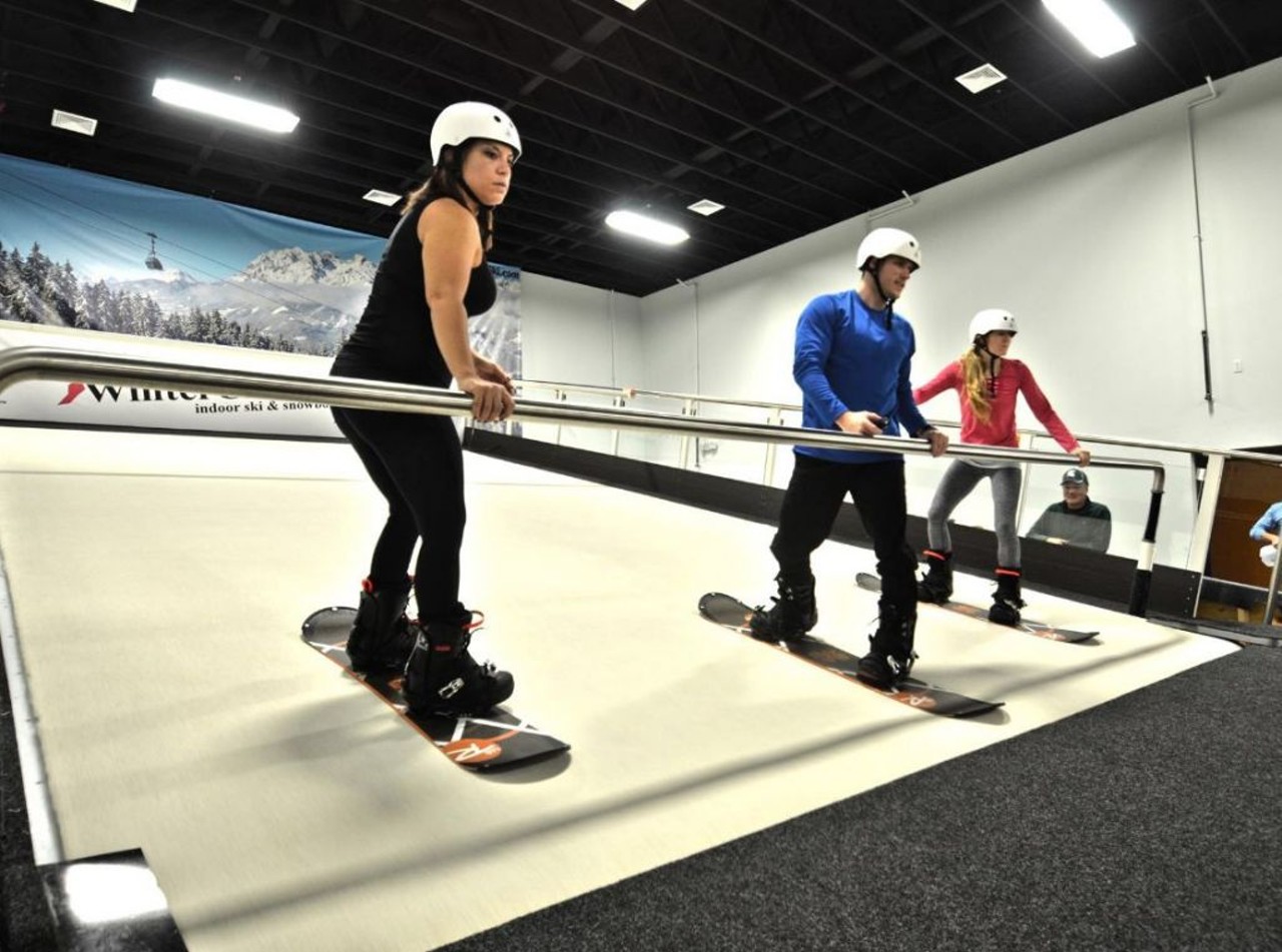 Learn to shred the gnar at Winterclub Indoor Ski and Snowboard
2950 Aloma Ave., Winter Park | 407-618-1123
Ski and snowboard without ever leaving the comfort of the indoors. Although it may cost you $49 minimum for a 60 minute session, it&#146;s definitely cheaper than those expensive ski lodge trips that some people take this time of year. Plus, this place is open year-round.
Photo via Winter Club Indoor Ski and Snowboard/Facebook