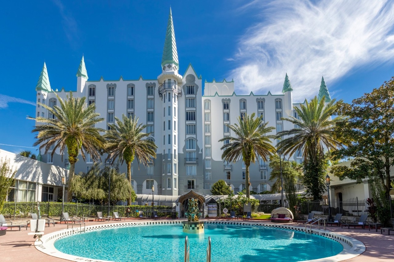 Castle Hotel, Autograph Collection
8602 Universal Blvd., Orlando
Price: Starts at $10
Soak up the sun and take a dip like royalty at the Castle Hotel for as low as $10. This upscale boutique property boasts an outdoor pool, hot tub, fitness center and more.