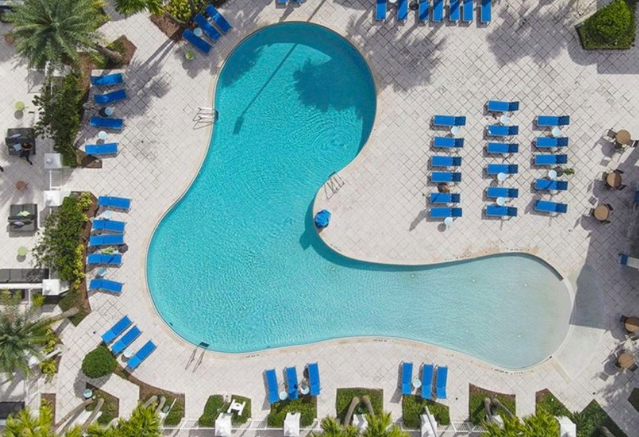 B Resort and Spa
1905 Hotel Plaza Blvd., Lake Buena Vista
Price: Starts at $20
This Disney Springs pool also offers a playground fit for both adults and kids, as well as plenty of food and drink options to offer its guests an ideal daycation in Orlando.