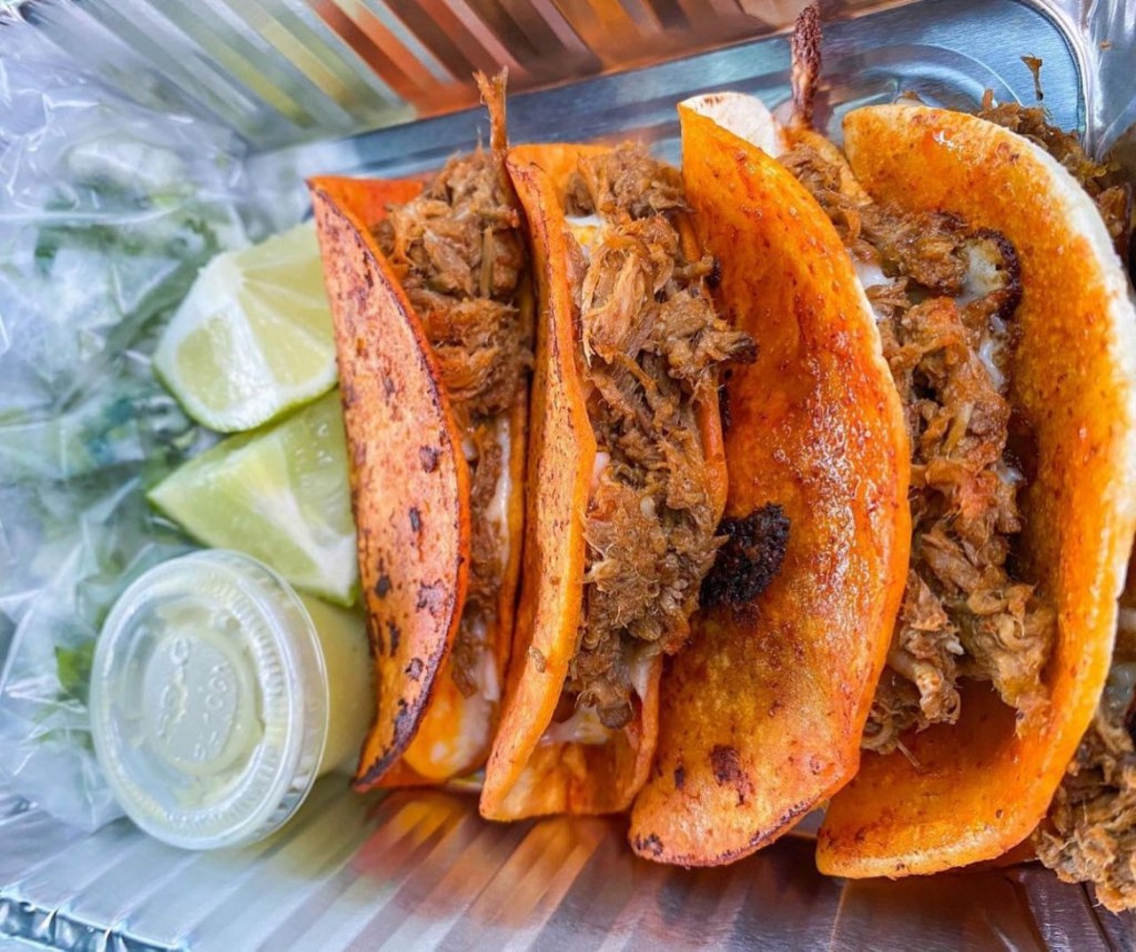 Antojitos Locos 
16131 W. Colonial Drive, Oakland
The family-owned Antojitos Locos has cultivated a large fan base. Self-titled as the &#147;best birria in Florida&#148;, it&#146;s no wonder why there&#146;s always a line outside their food truck. 
Photo via Antojitos Locos/Facebook