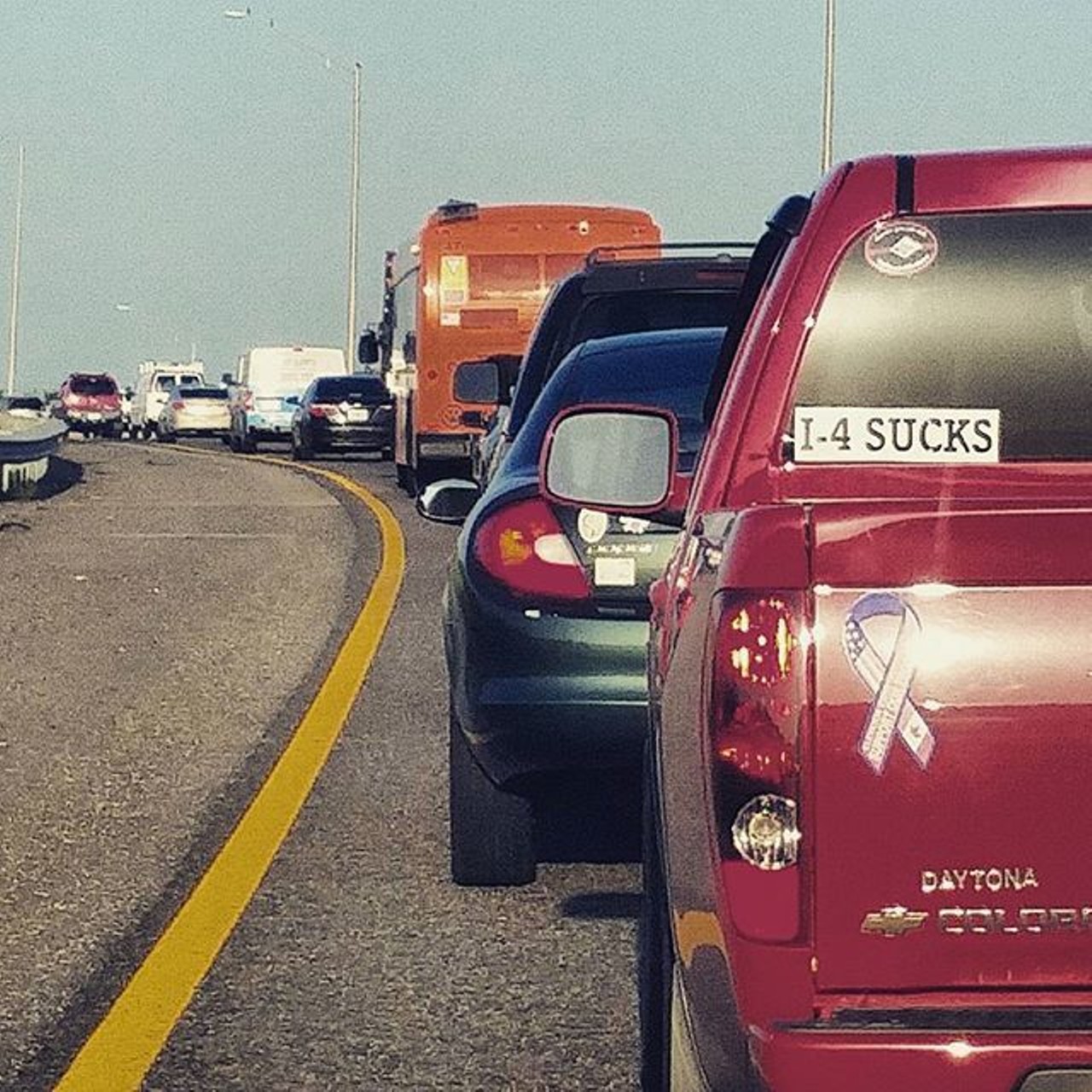 The I-4 Ultimate Project
Interstate 4? More like Parking Lot 4. Sure, eventually, theoretically, this major inconvenience will all be worth it. 
Photo via jeannie_marie_o on Instagram